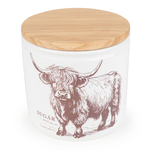 Highland Cow Tea Coffee Sugar Canisters - Image 8