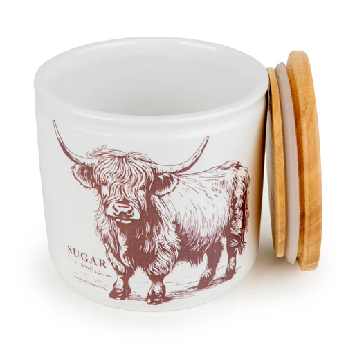 Highland Cow Tea Coffee Sugar Canisters - Image 9
