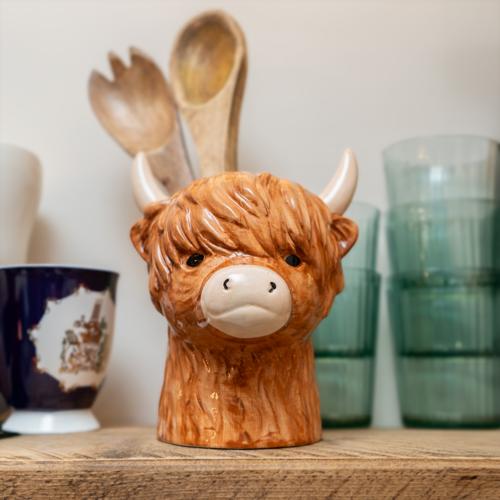 Highland Cow Utensil Jar - Image 6