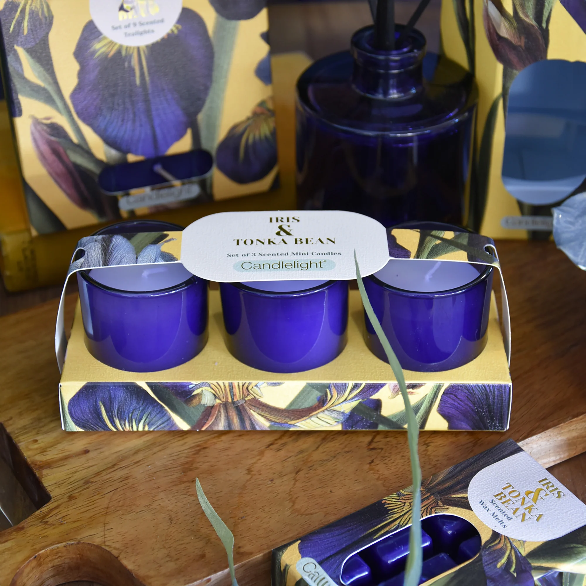 Iris & Tonka Bean Votive Candle Set