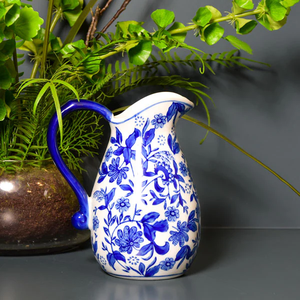 Jug - Blue/White Design - Image 3