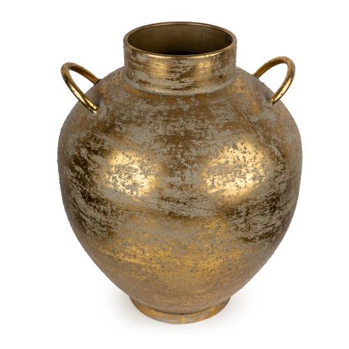 Large Antique Gold Decorative Vase - Image 11