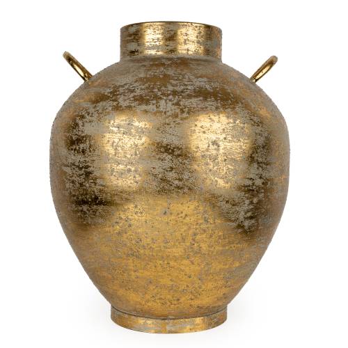 Large Antique Gold Decorative Vase - Image 12