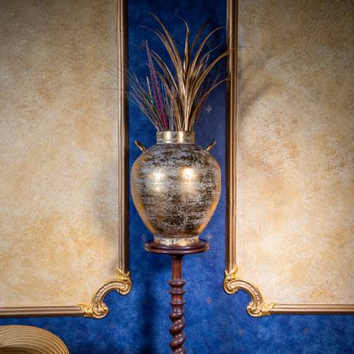 Large Antique Gold Decorative Vase - Image 5