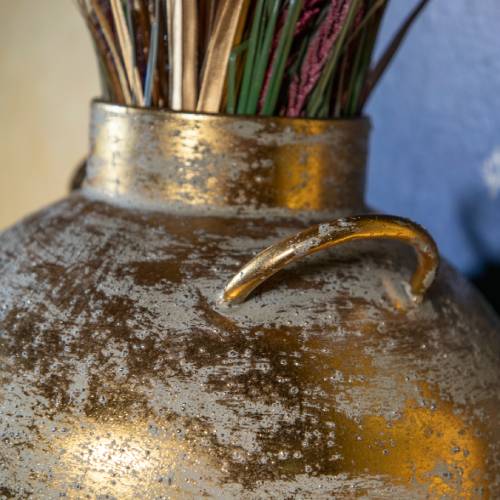 Large Antique Gold Decorative Vase - Image 6
