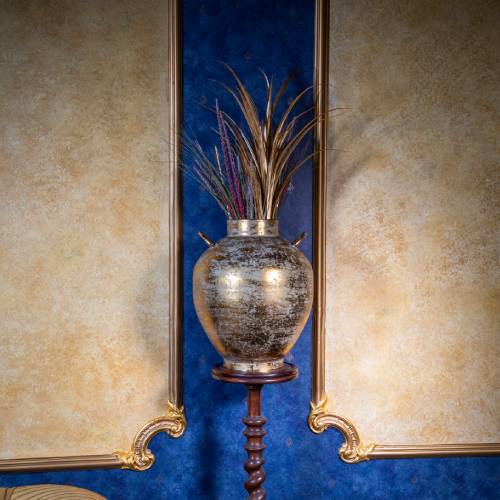 Large Antique Gold Decorative Vase - Image 7