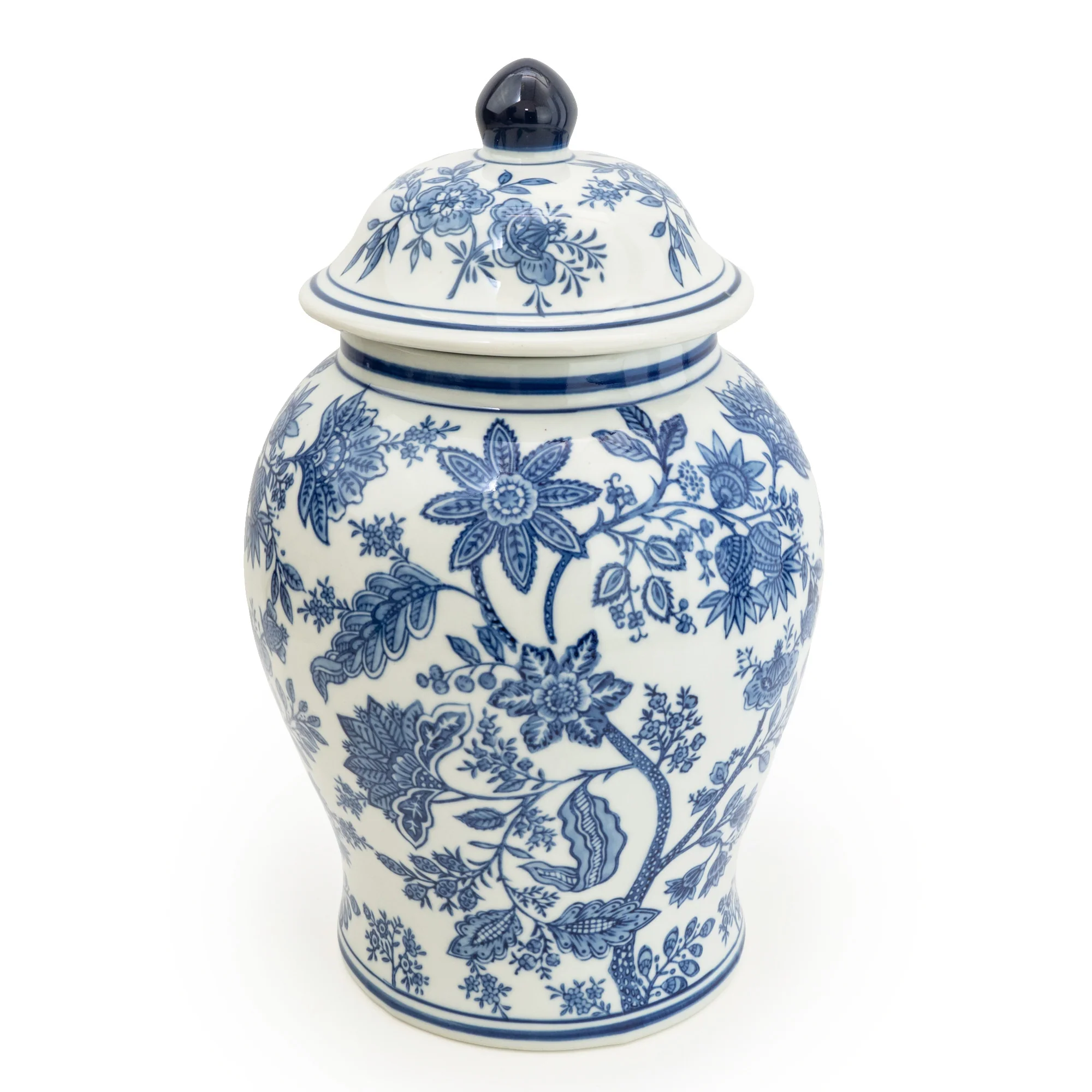 Large Blue and White Ginger Jar - Image 3