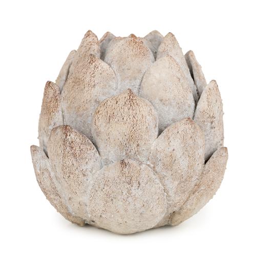 Large Ceramic Stone Flower Ornament - Image 2