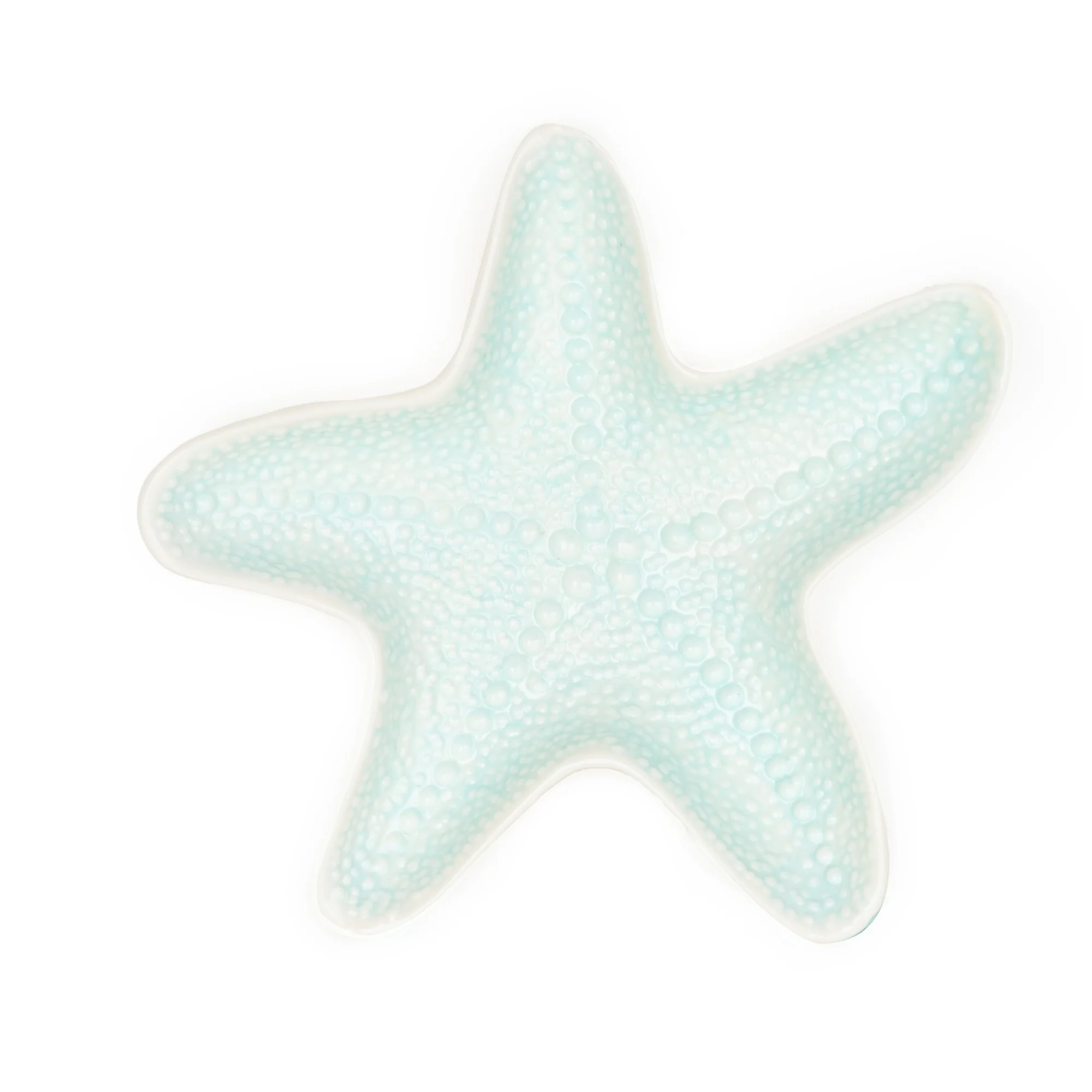 Large Reactive Glaze Embossed Starfish Dish - Image 2