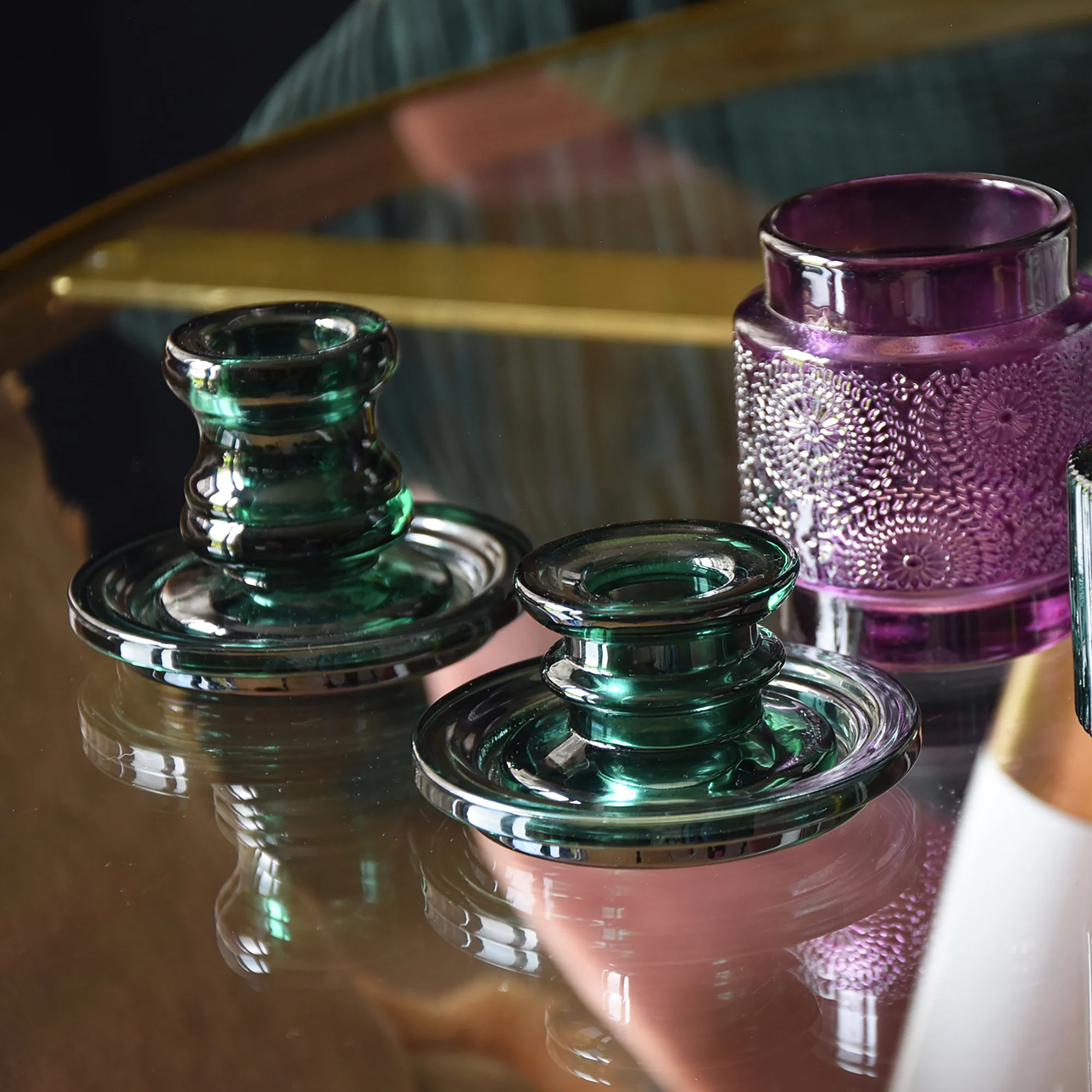 Large Green Candlestick - Image 2