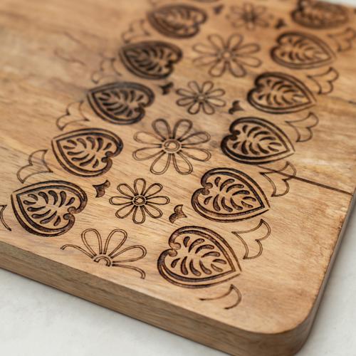 Large Mango Wood Paddle Board with Meze Enamel - Image 3