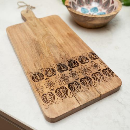 Large Mango Wood Paddle Board with Meze Enamel - Image 5