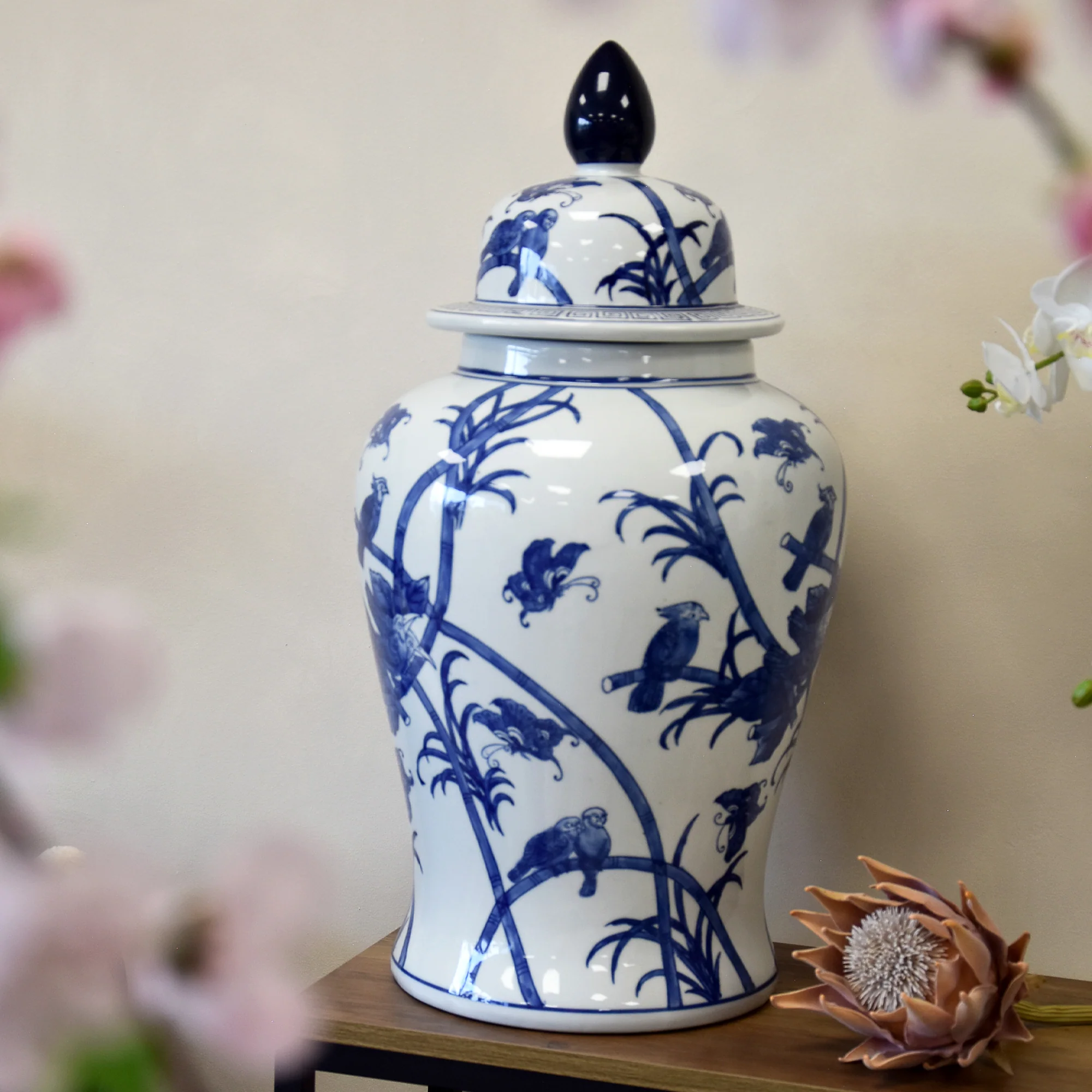 Large Oriental Ginger Jar - Image 8