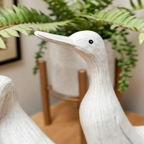 Large Resin Duck with Light Blue Wellies - Image 4