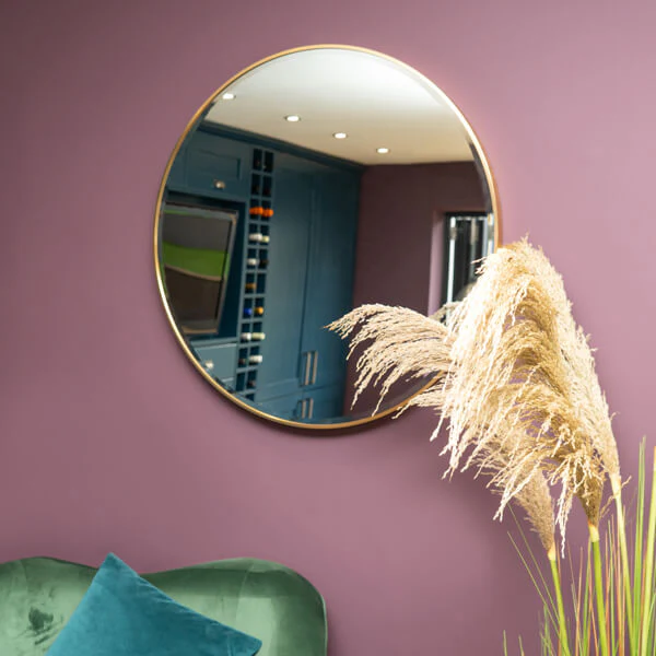 Large 80CM Round Mirror with Gold Metal Frame - Image 10
