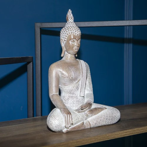 Large Sitting Resin Buddha Ornament - Image 2