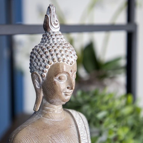 Large Sitting Resin Buddha Ornament - Image 4