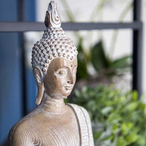 Large Sitting Resin Buddha Ornament - Image 5