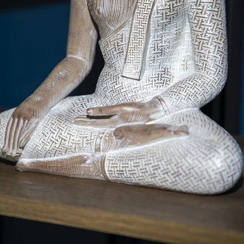 Large Sitting Resin Buddha Ornament - Image 7