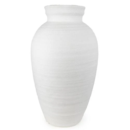 Large Traditional White Vase - Image 6