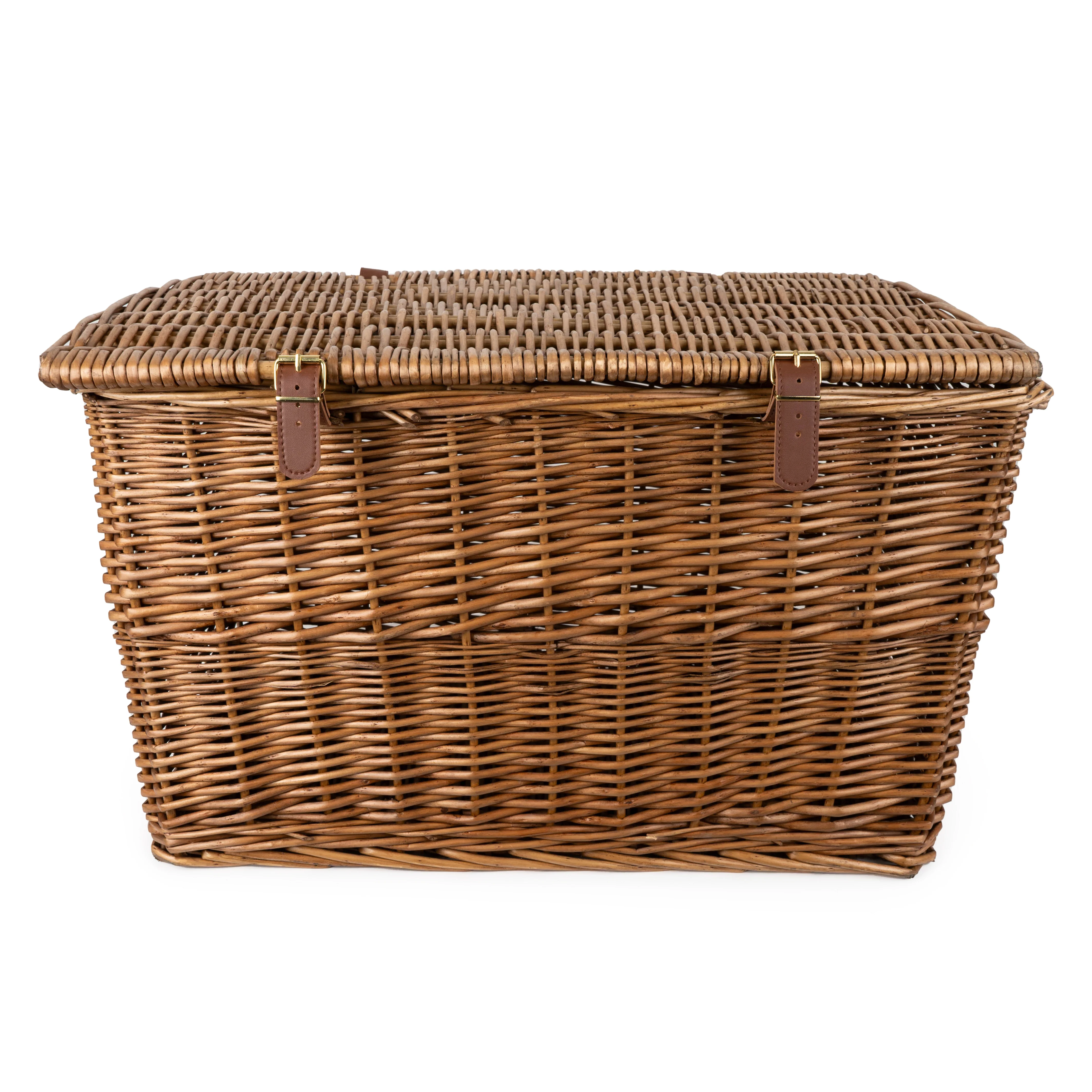 Large Wicker Hamper Basket - Honey - Image 3