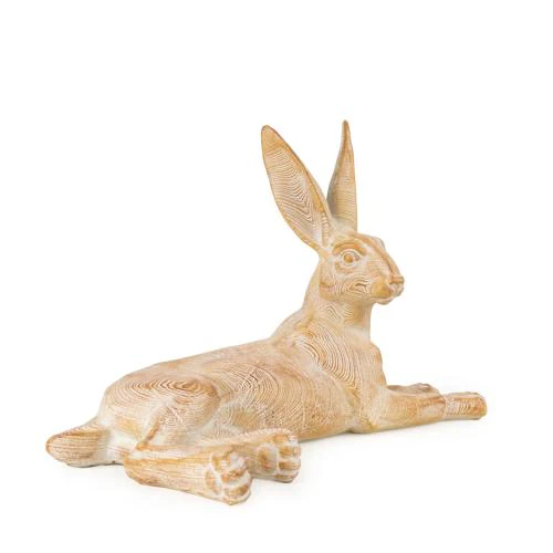 Laying Resin Rabbit - 25.5cm - Image 3