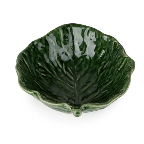 Leaf-Shaped Ceramic Bowl - Green - 17cm - Image 4