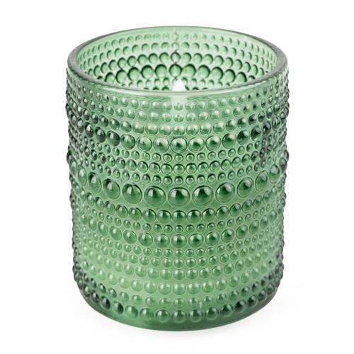 LED Glass Candle in Olive Green - Image 3