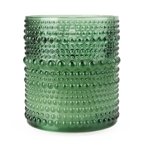 LED Glass Candle in Olive Green - Image 4