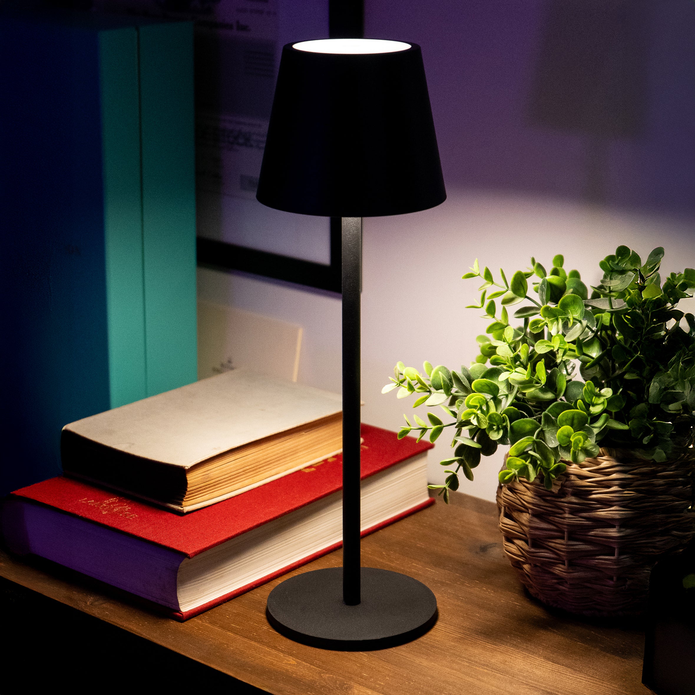 Black LED Touch Lamp - Image 2