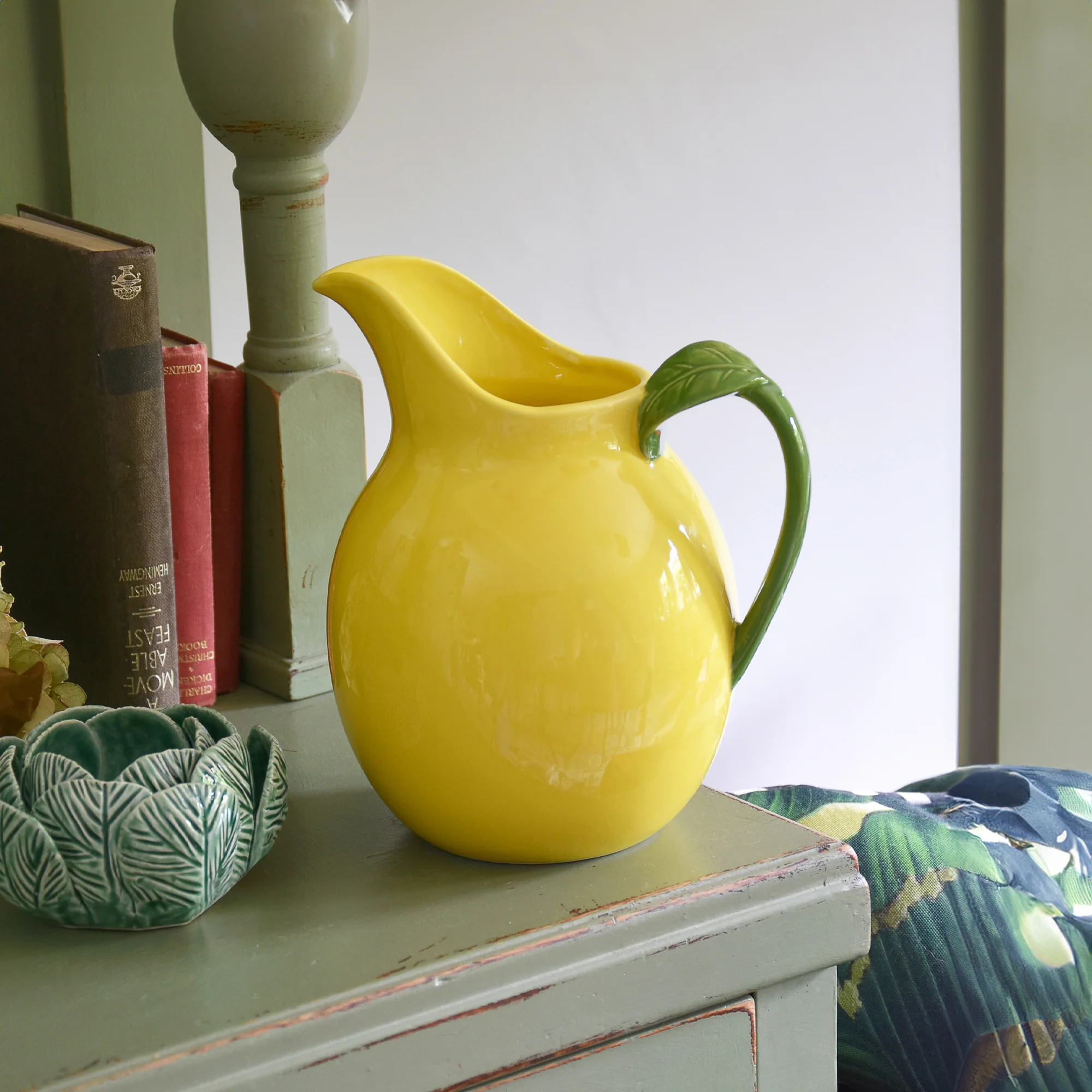 Ceramic Jug Reactive Glaze - Lemon - Image 2