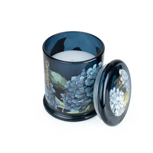 Large Hydrangea & Jasmine Lidded Jar Candle - Image 4