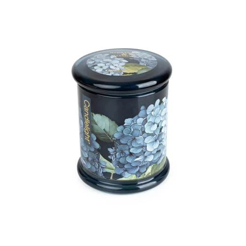Large Hydrangea & Jasmine Lidded Jar Candle - Image 6