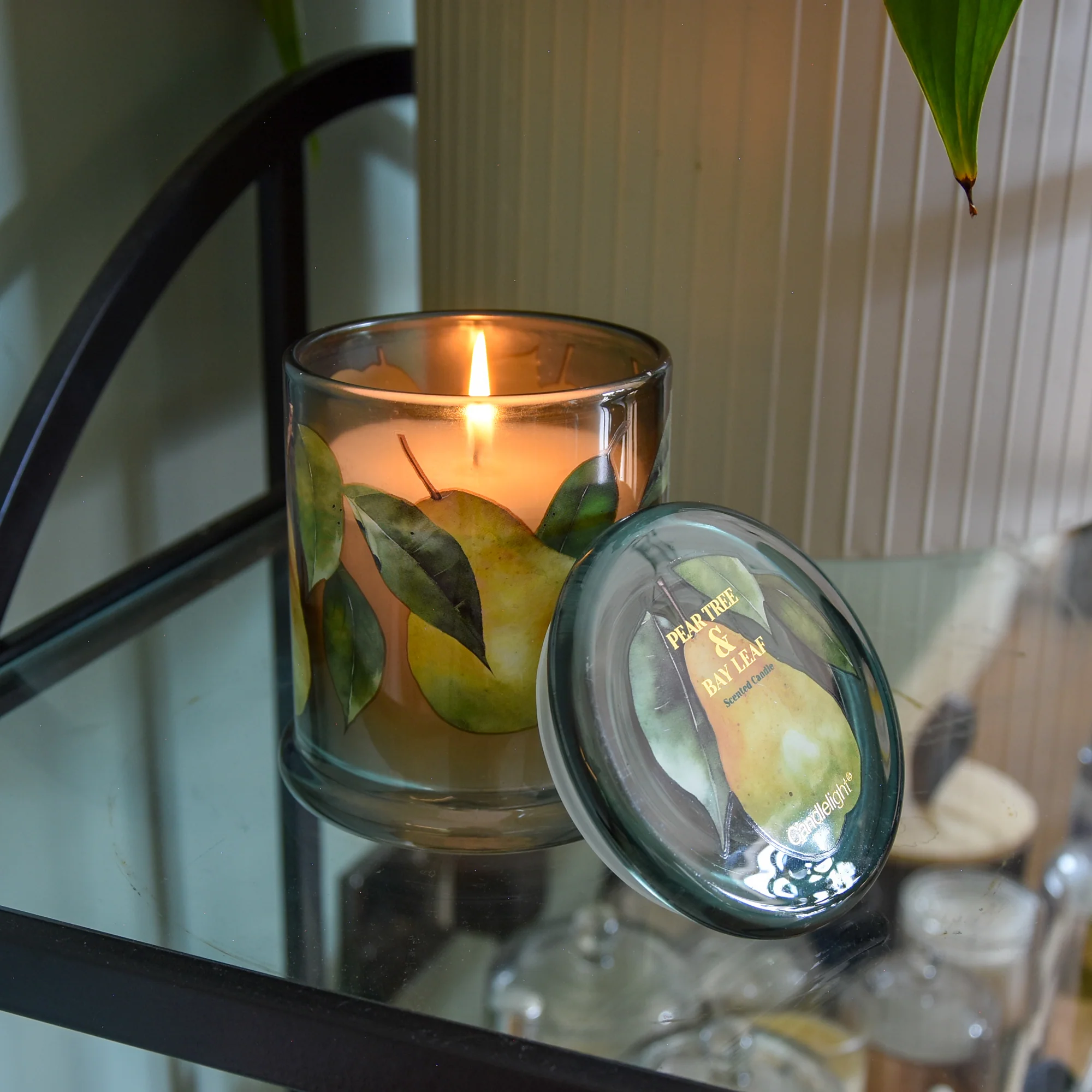 Large Pear Tree & Bay Leaf Lidded Jar Candle - Image 5