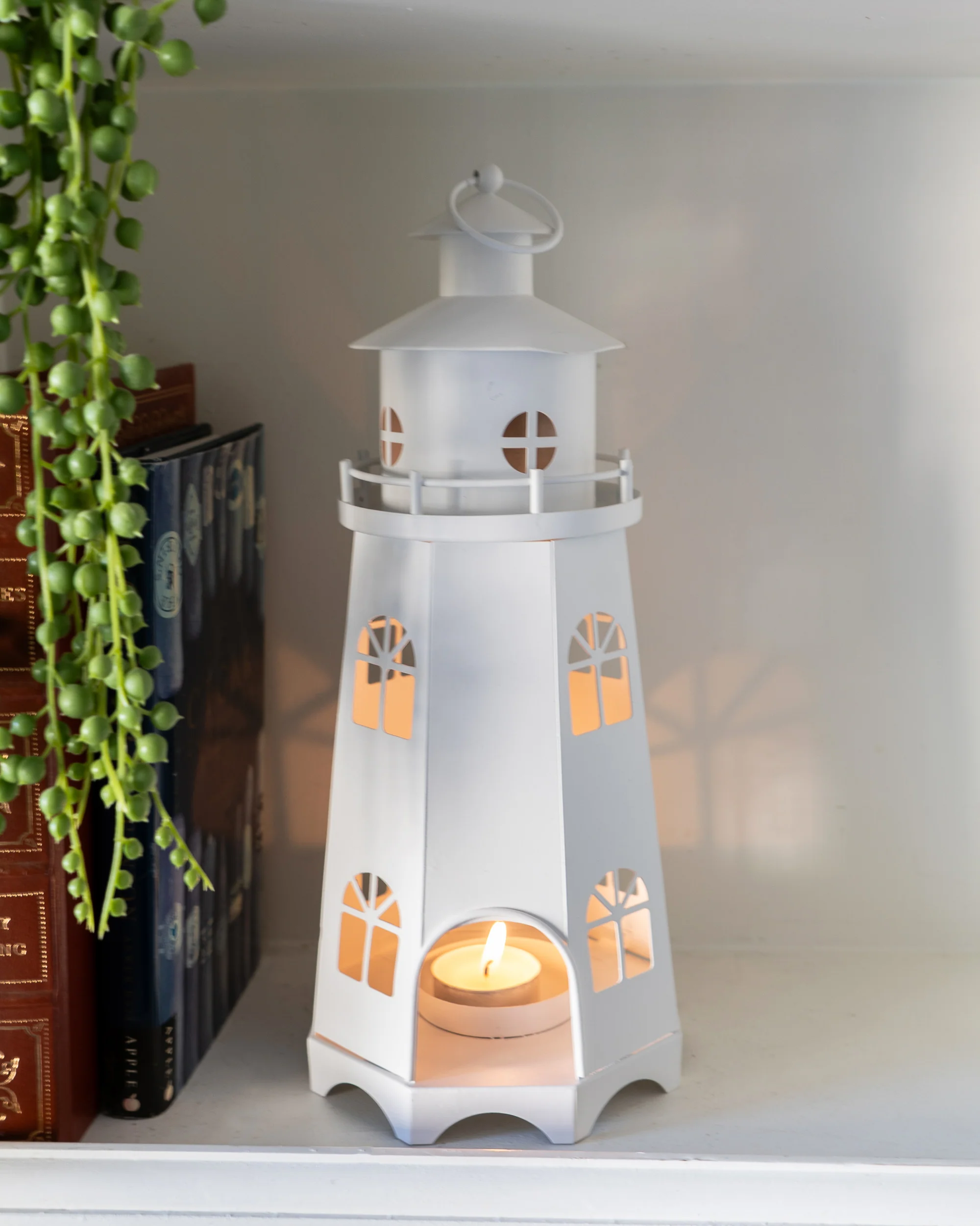 Elegant Matt White Lighthouse Lantern