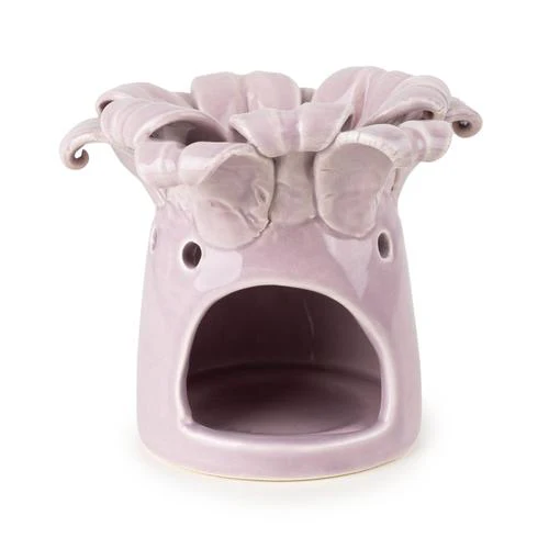 Lilac Ceramic Iris Flower Wax Melt Burner