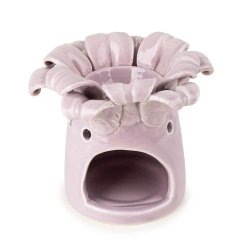 Lilac Ceramic Iris Flower Wax Melt Burner - Image 2