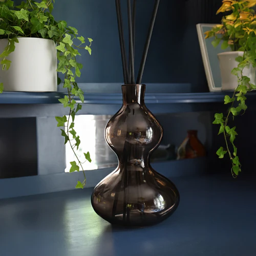 500ml Glass Bubble Reed Diffuser With Bergamot & Amber Scent - Image 4
