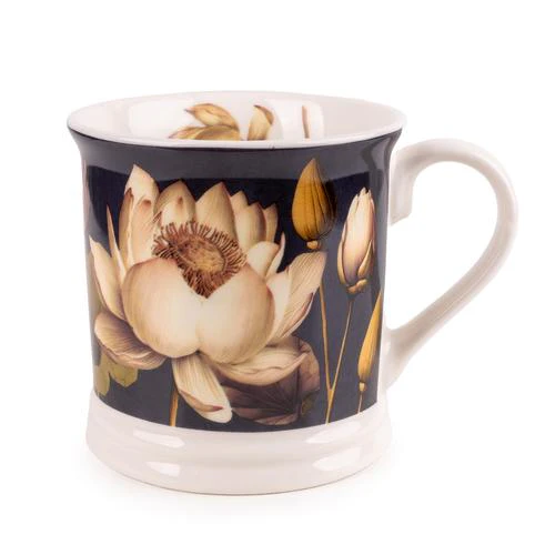 Lotus Flower Blue Tankard Mug - Image 6
