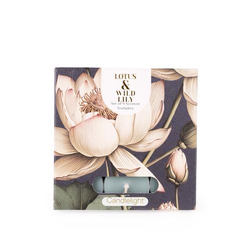 Lotus & Wild Lily Set of 9 Tealights - Image 2