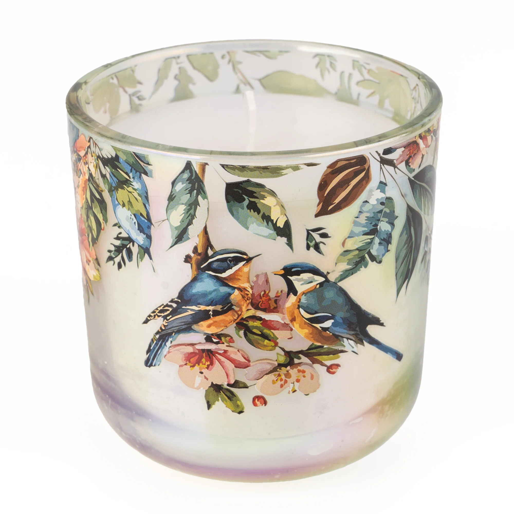 Lustre Green LED Candle with Garden Blooms Scent - Image 3