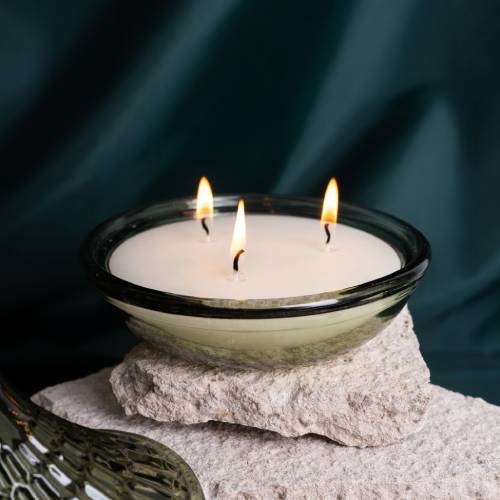Luxury Groves of Corsica Candle in Green Glass Holder - Image 4
