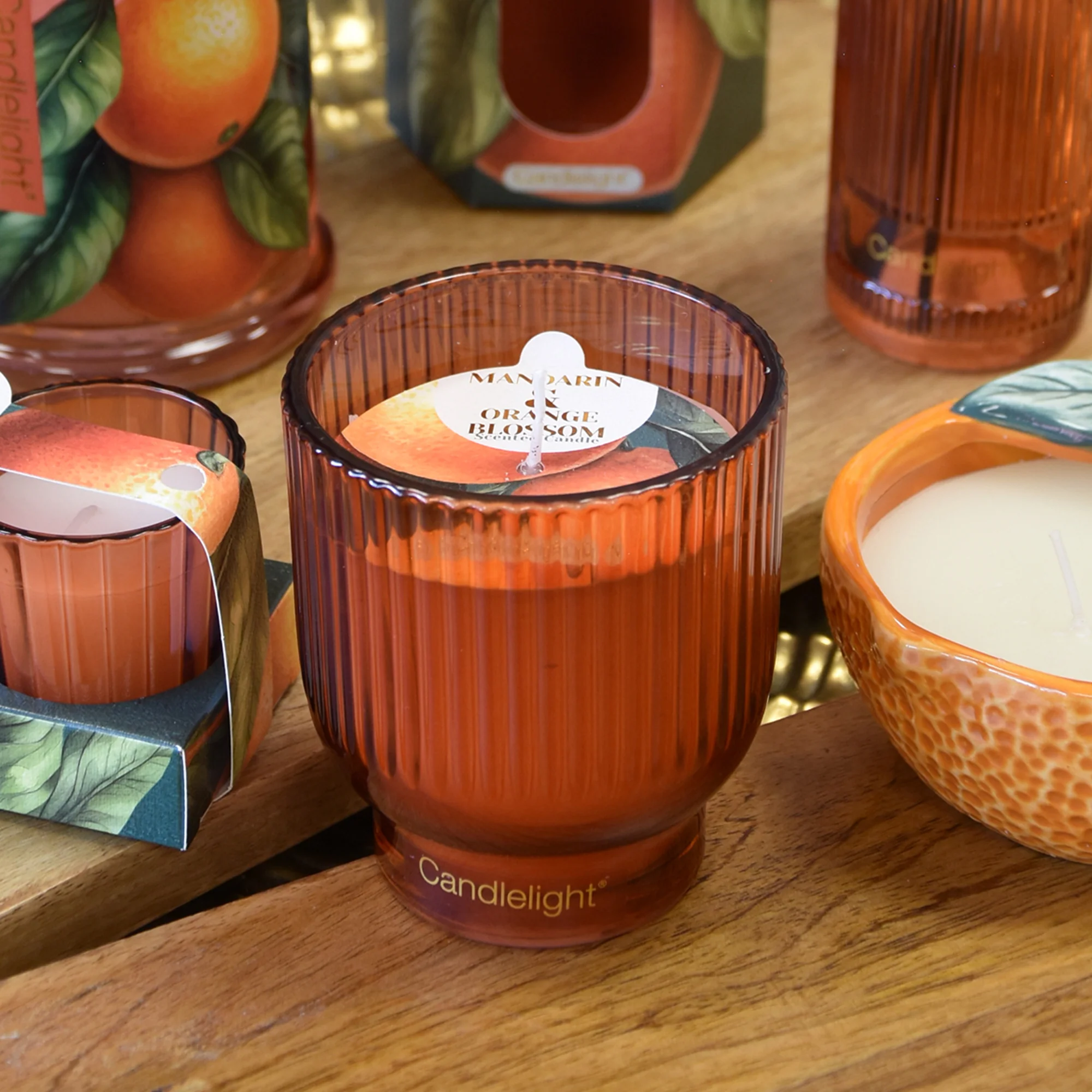 Mandarin & Orange Blossom Medium Footed Candle - Image 5