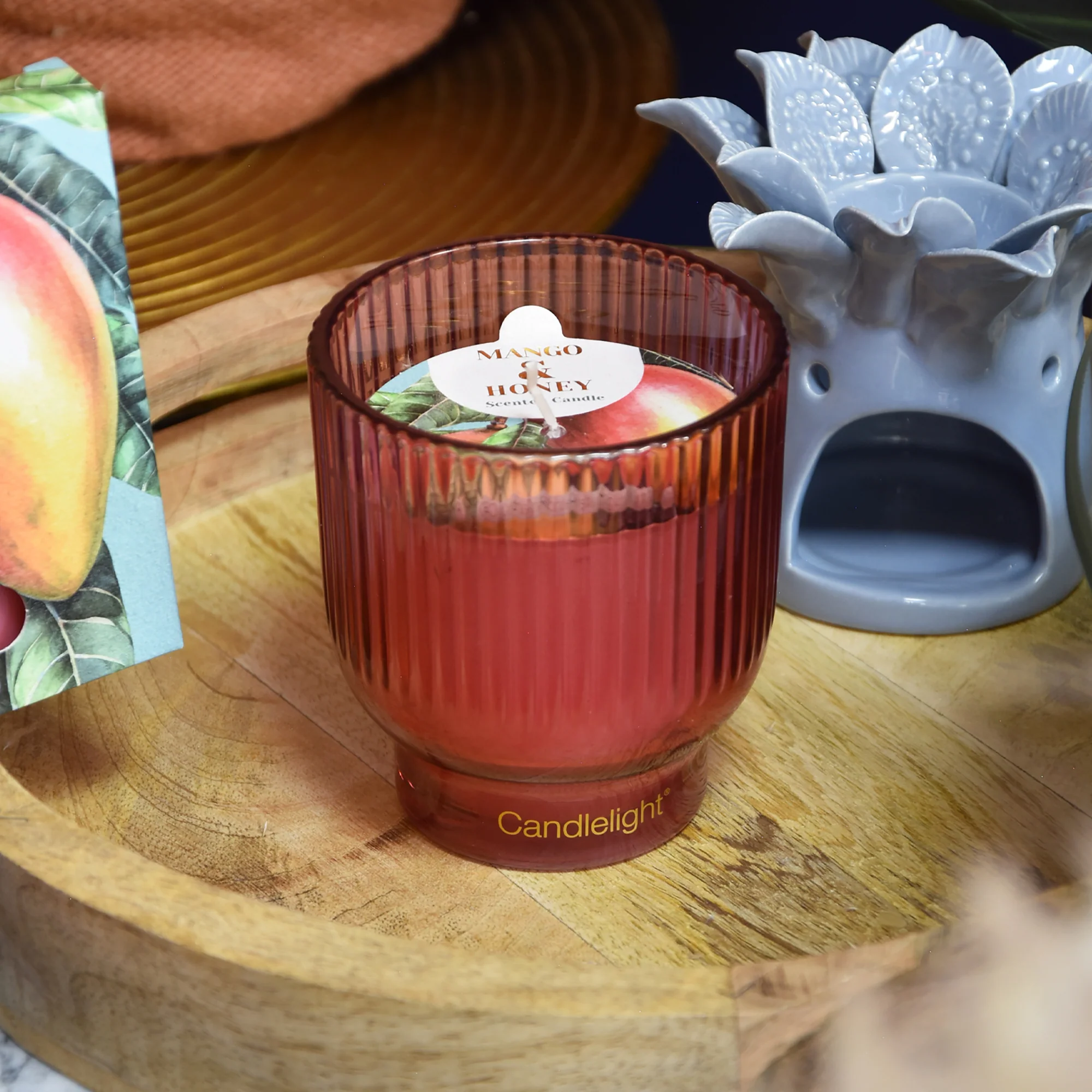 Mango & Honey Medium Footed Candle