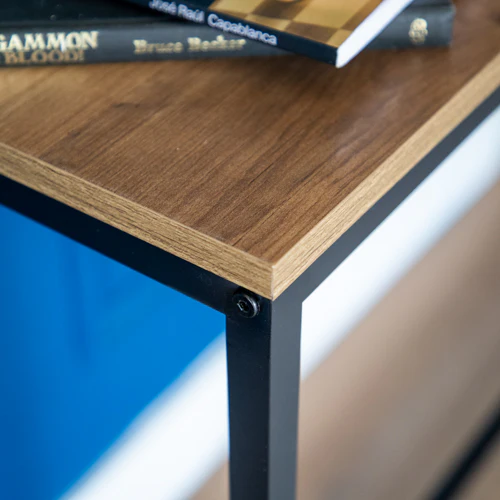 Elegant Oak Console Table - Wood & Metal Design - Image 10