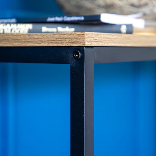 Elegant Oak Console Table - Wood & Metal Design - Image 8