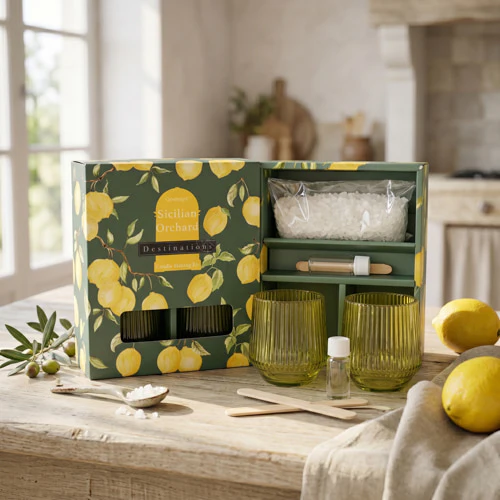 Mediterranean Lemon Grove Scent 'Sicilian Orchard' Candle Making Kit