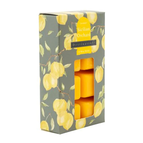 Mediterranean Lemon Grove Scent 'Sicilian Orchard' Pack Of Wax Melts - Image 3