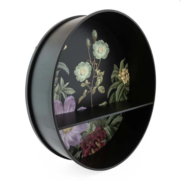 Medium Metal Wall Unit with Shelf Black - Image 6