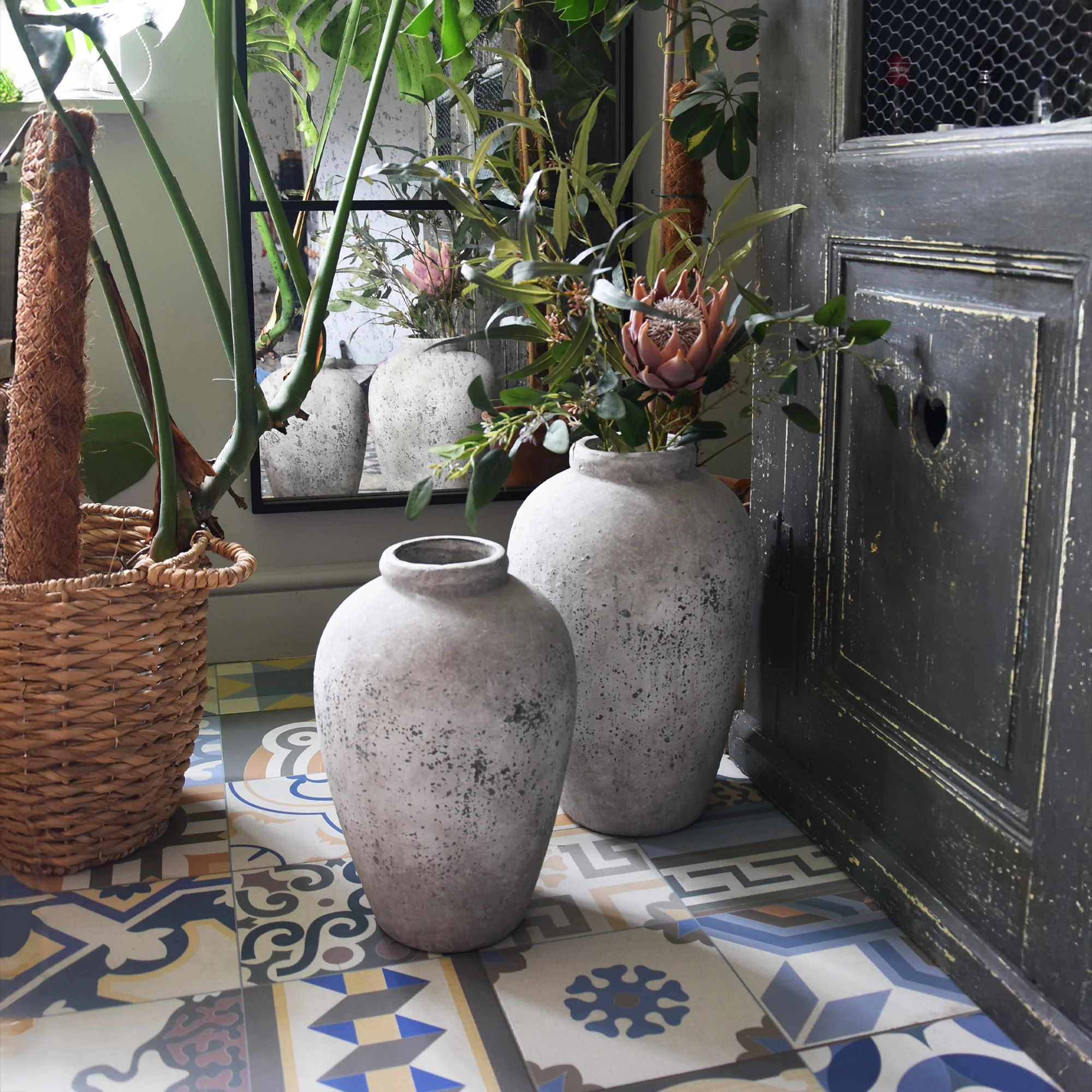 Medium Stone Urn Vase